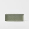 Servírovací talíř GREEN FADE 29,5 x 12 cm, obdélník, zelená, MIJ