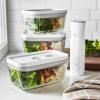 Vakuovací dóza na potraviny FRESH & SAVE M 900 ml, bílá, sklo, Zwilling