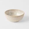 Jídelní miska RIDGED ALABASTER 160 ml, krémová, keramika, MIJ
