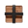 Držák na ubrousky NORDIC KITCHEN 19 x 5 cm, černá, plast/bambus, Eva Trio