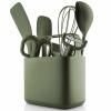 Kuchyňský organizér GREEN TOOLS 20 cm, zelená, plast, Eva Trio