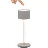 Přenosná stolní lampa FAROL MINI 19,5 cm, LED, satelitní šedá, hliník, Blomus