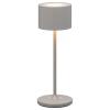 Přenosná stolní lampa FAROL MINI 19,5 cm, LED, satelitní šedá, hliník, Blomus