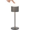 Přenosná stolní lampa FAROL MINI 19,5 cm, LED, spálený kov, hliník, Blomus