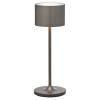 Přenosná stolní lampa FAROL MINI 19,5 cm, LED, spálený kov, hliník, Blomus