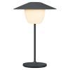Přenosná stolní lampa ANI MINI 21 cm, LED, magnetově šedá, hliník, Blomus