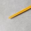 Jídelní hůlky 22,5 cm, zlatá / bílá, bambus, MIJ