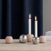 Svícen na čajovou svíčku ORA 6,5 cm, stříbrná, nerezová ocel, Stelton