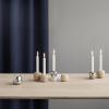 Svícen na čajovou svíčku ORA 6,5 cm, hnědá, bukové dřevo, Stelton