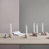 Svícen na čajovou svíčku ORA 6,5 cm, hnědá, bukové dřevo, Stelton