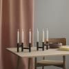 Svícen na kónickou svíčku ORA 20 cm, černá, nerezová ocel, Stelton