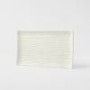 Servírovací talíř CONTOUR 24 x 15 cm, bílá, keramika, MIJ