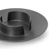 Svícen na sloupovou svíčku BLOCK 11 cm, černá, mosaz, ferm LIVING