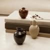 Váza ARY 7,5 cm, hnědá, kamenina, ferm LIVING