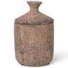 Vonná svíčka URA BURNED SIENNA 13 cm, hnědá, kamenina, ferm LIVING
