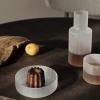 Karafa na vodu RIPPLE 500 ml, se sklenicí, bílá, sklo, ferm LIVING