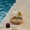 Servírovací podnos ISOLA, sada 2 ks, přírodní, ratan, ferm LIVING
