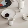 Jídelní talíř SEKKI 25,5 cm, krémová, kamenina, ferm LIVING