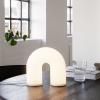 Přenosná stolní lampa VUELTA 22,5 cm, LED, bílá, sklo, ferm LIVING