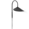 Nástěnná lampa ARUM 26 cm, černá, hliník, ferm LIVING