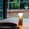 Přenosná stolní lampa MANTLE 19 cm, bílá, nerezová ocel, Tala