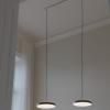 Závěsná lampa ASTERIA PLUS 31 cm, černá / zlatá, hliník, Umage