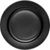 Snídaňový talíř LEGIO NOVA 22 cm, černá, kamenina, Eva Trio
