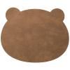 Dětské prostírání BEAR NUPO 38 x 30 cm, přírodní, kůže, LIND DNA