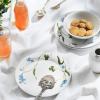 Dezertní talíř HAMMERSHOI SUMMER - FORGET ME NOT 22 cm, bílá, porcelán, Kähler