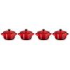 Zapékací mísa 10 cm, 250 ml, sada 4 ks, CERISE, kamenina, Le Creuset