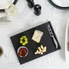 Deska na sýry DURACORE 36 x 25 cm, s nožem, černá, kompozit, Continenta